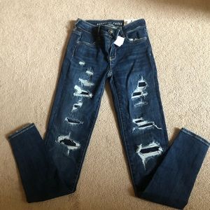 NWT! Women/Jrs AE jeggings size 0 long